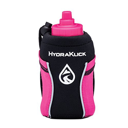 Hands-Free Hydration clamp with Bottle Solo Sleeve fits Waistband or Running Belt